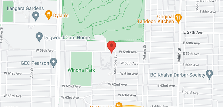 map of 226 W 59TH AVENUE